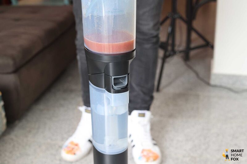 Schmutzwassertanks des Philips Aquatrio 9000 Cordless ist voll